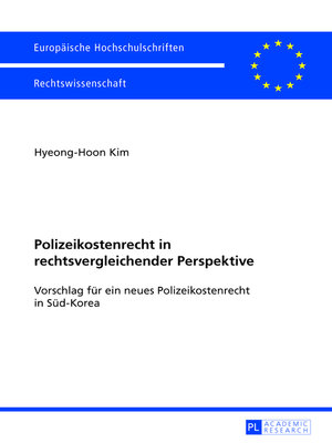cover image of Polizeikostenrecht in rechtsvergleichender Perspektive